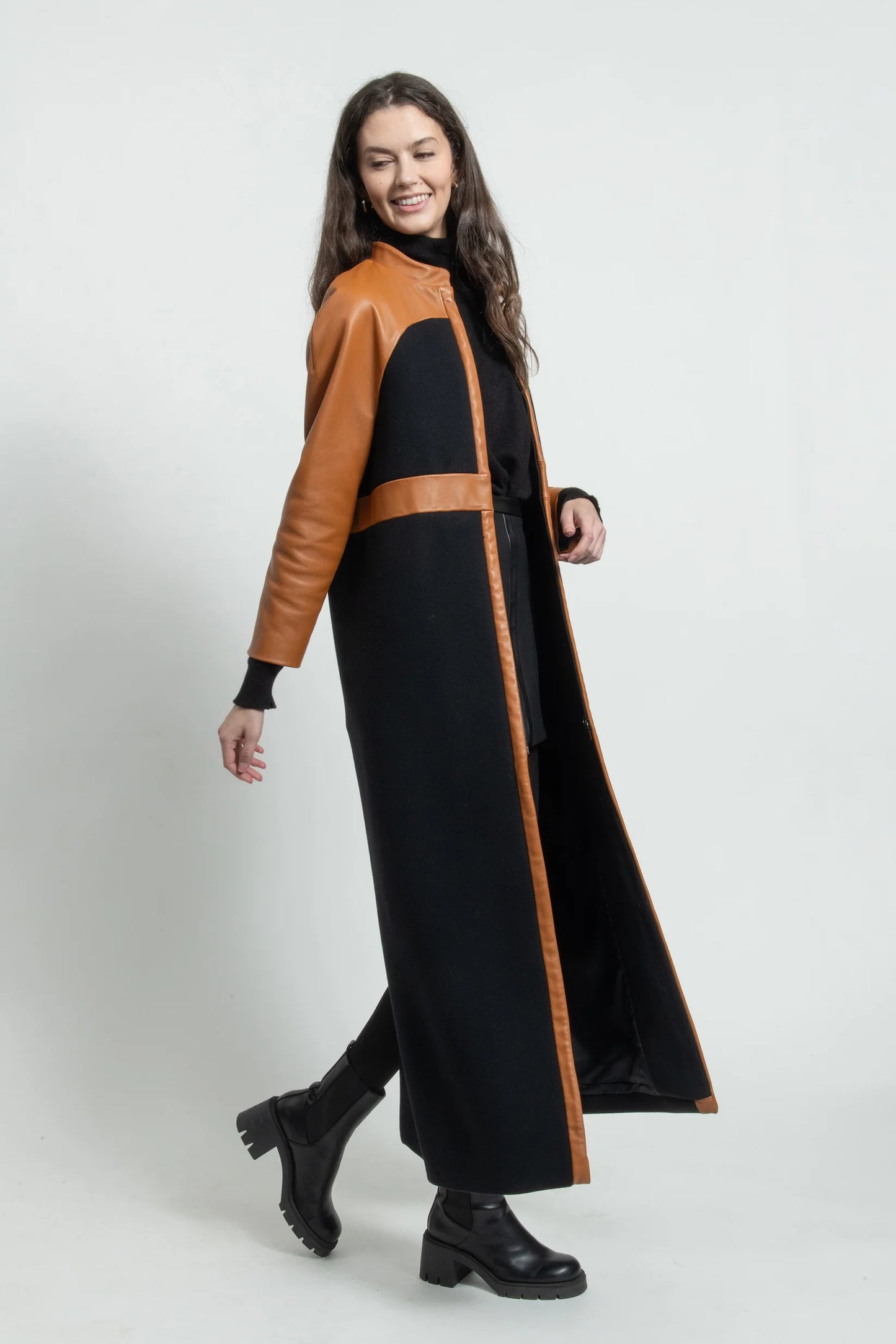 Black Raglan coat