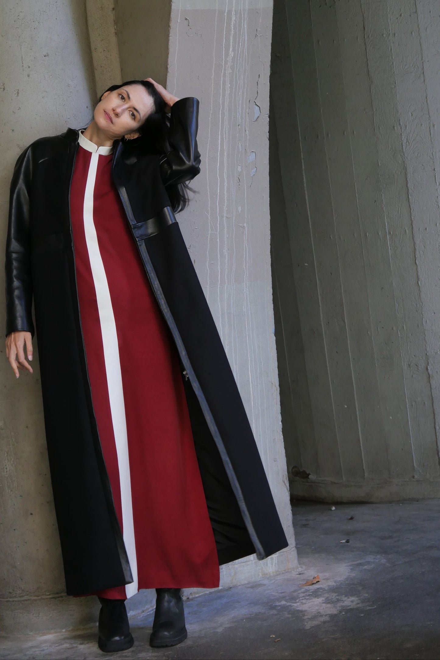 Black Raglan coat